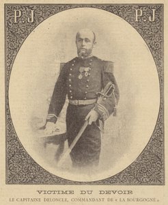 Une victime du devoir : le capitaine Deloncle, commandant de la Bourgogne - French School